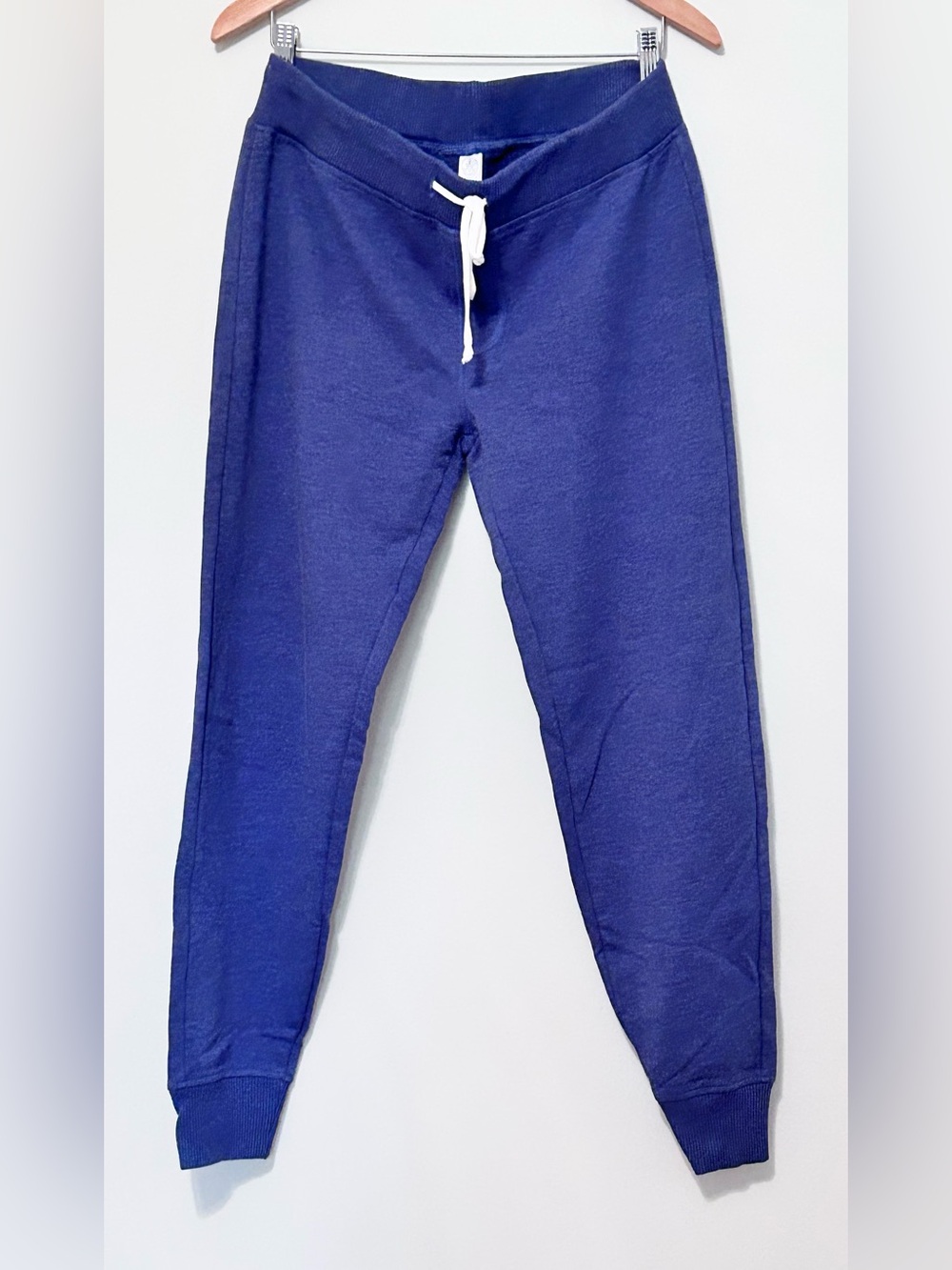 Alternative Apparel Dark Blue Jogger/ Sweatpants with White Drawstring, Medium